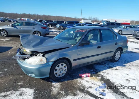 1999 Honda Civic Lx из США, поврежденный, VIN 2HGEJ6570XH501330